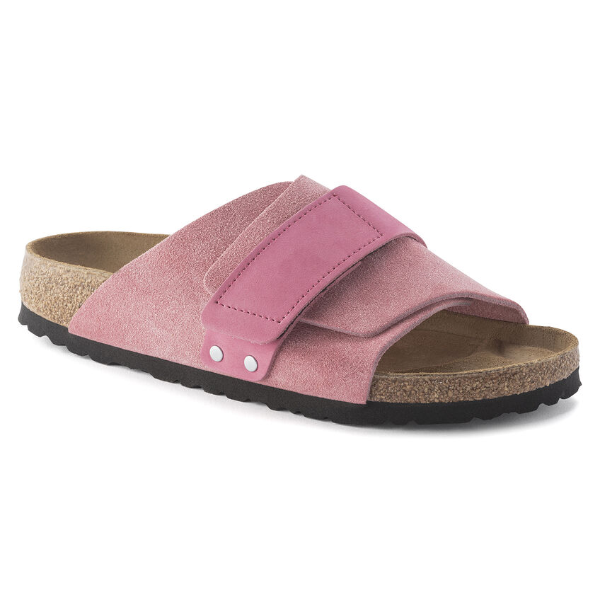 Birkenstock Kyoto Nubuck Suede Leather Candy Pink